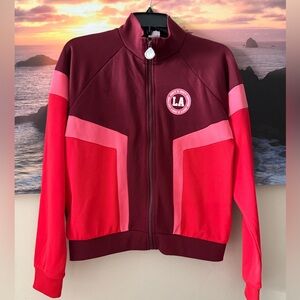 Juicy Couture/Women/ Claret Tricot Colorblock Logo Track Jacket/ S/ NWT